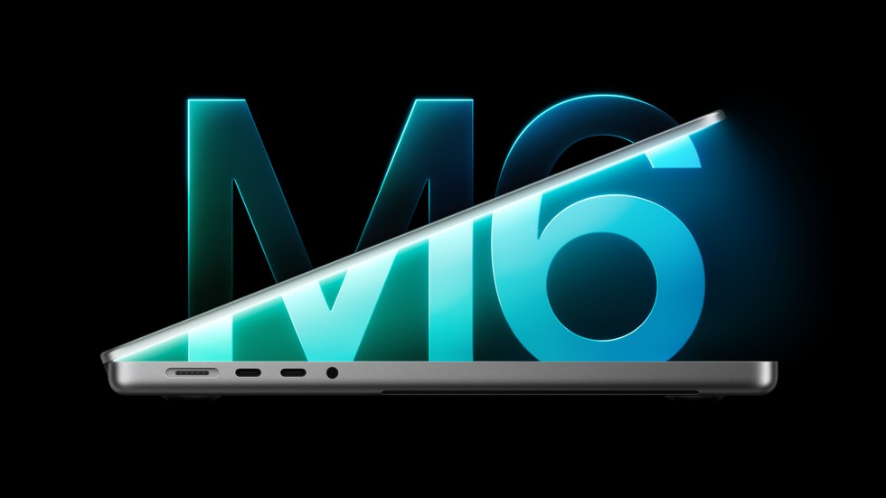 Official Apple press image of the 14-inch MacBook Pro with M6 chip. Image credit: Apple.