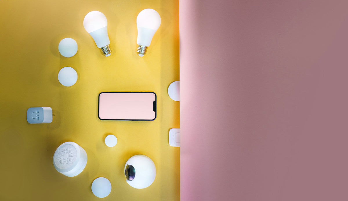 Smart home devices controlled from a smartphone