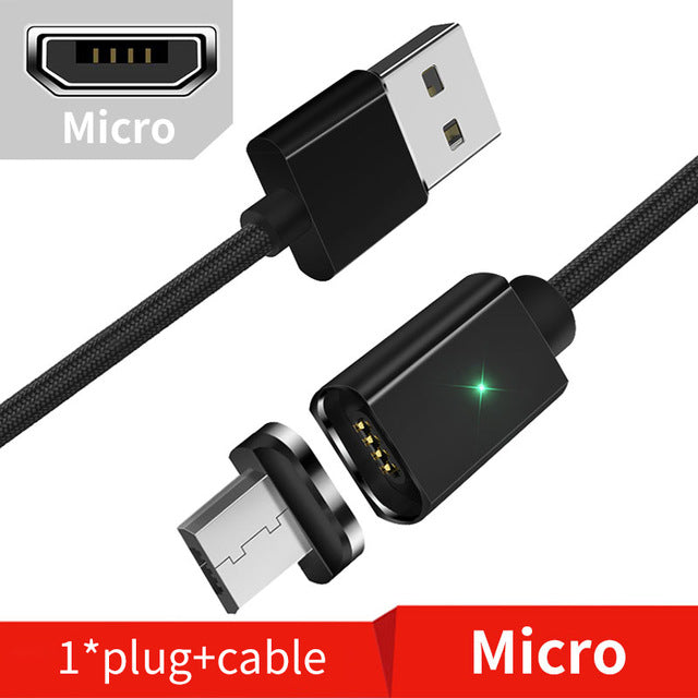 Magnetic Micro USB/Lightning/USB-C Charging Cable | Fast Charging