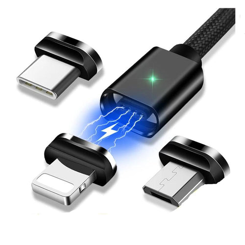 Magnetic Micro USB/Lightning/USB-C Charging Cable | Fast Charging